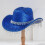 Καπέλο Western Cowboy με κρόσσια από στρας, Unisex 2