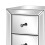 3 Drawers Crystal Knobs Mirrored Bedside Table Cabinet Glass Nightstand 15
