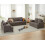 VANACC Modern Sofa Set Grey Bouclé 3-Piece 3