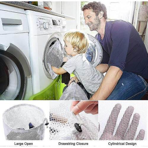 6 Pcs Laundry Bags Washing Machine with Cord Locks Laundry Nets for Laundry Bag 2