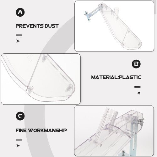 Capa de proteção transparente, 1 conjunto, 40 x 15,5 x 4 cm (15,7 x 6,1 x 1,6 polegadas) 1