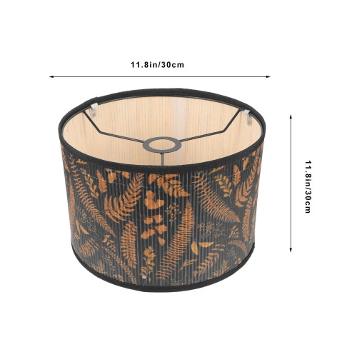 Large Wicker Lampshade for Bamboo Printed Sturdy Office 1