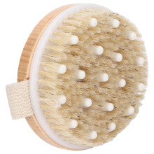 Round Body Massage Brush for Home Spa Exfoliating Shower Bath Scrubber