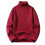 Men's Knit Turtleneck Sweater Ribbed Long Sleeve Basic Solid Pullover Sweater Casual Winter Thermal Sweater Tops 2