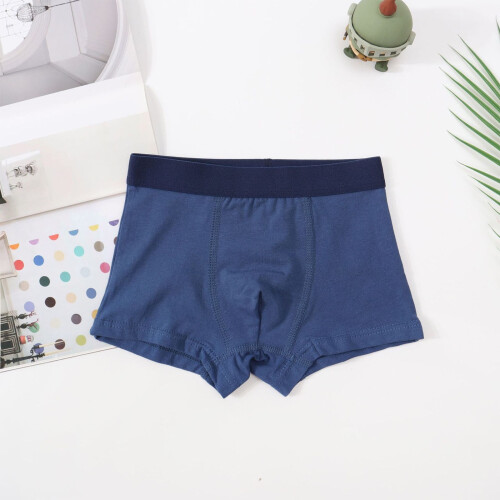 FFENYAN Boys Cotton Boxer Briefs Solid Color Size 6-13 1