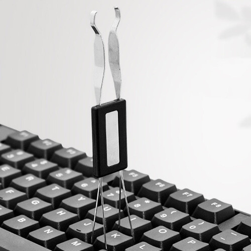 Stainless Steel Keyboard Keycap Puller with DualEnd Design, Safe Keycap Removal Tool for Mechanical Keyboard 1