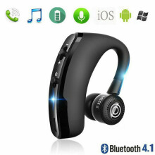 Auricolare Bluetooth, auricolare wireless V4.1, auricolare ultraleggero vivavoce con microfono per lavoro/ufficio/guida