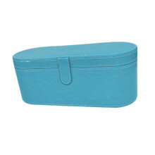 Föhn Hardcase PU-leer Draagbare Compacte Reiskoffer voor op Reis Blauw