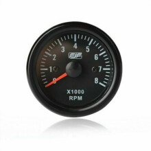tommer 52 mm elektrisk turtellermåler for 0–8000 o/min LED-skjerm universal