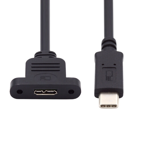 Καλώδιο επέκτασης τύπου βίδας CY Type-C USB3.0USB-C αρσενικό σε Micro3.0Type-B θηλυκό 5Gbps