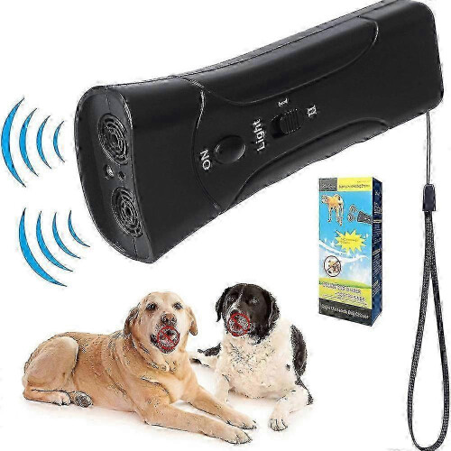 (OPP packaging, Without batteries) KINCJON Anti Bark Device Ultrasonic Dog Barking Control Stop Repeller Trainer Train Tool 1