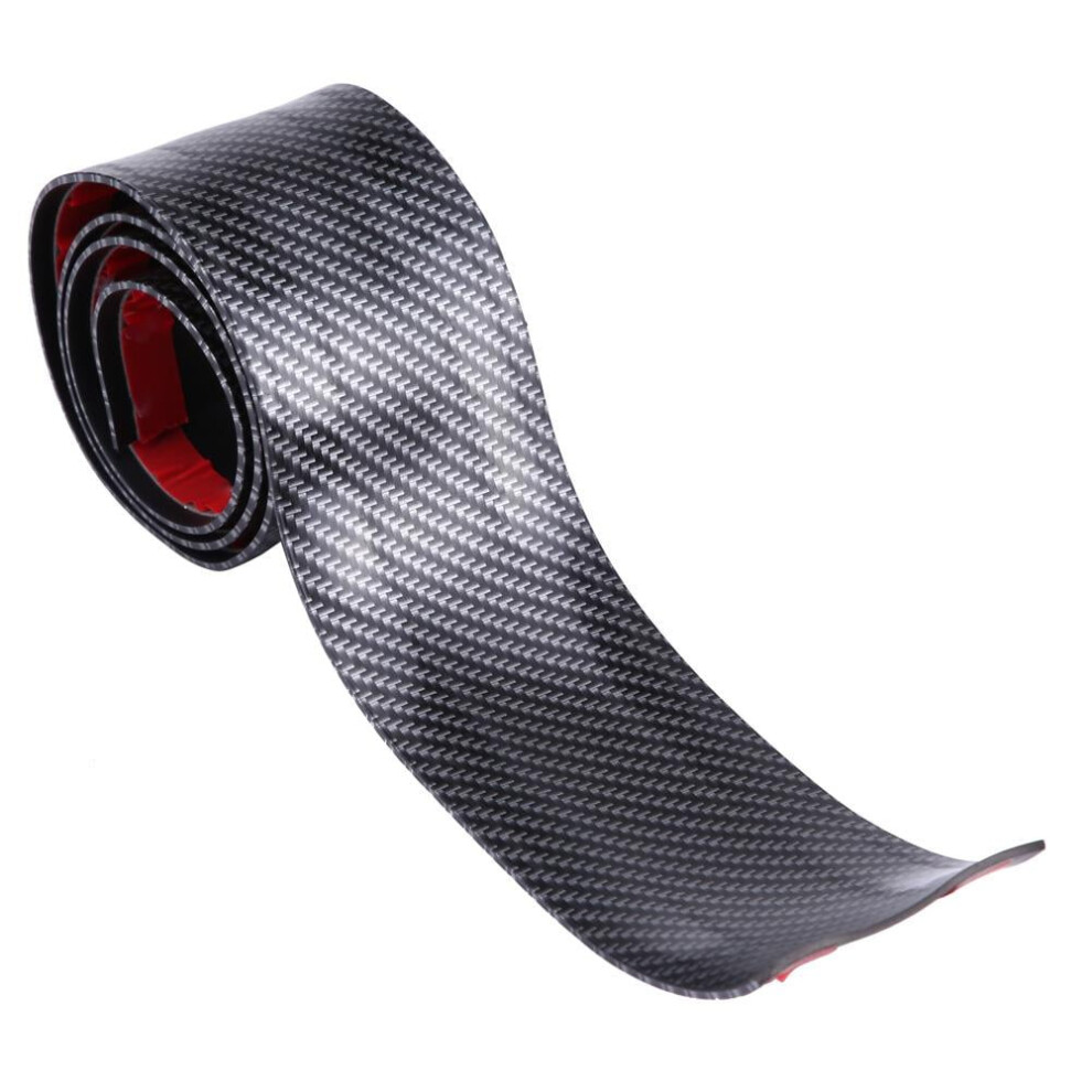 Car Door Sill Protector Bumper Protector 5D Glossy Carbon Fiber Wrap Stickers Suv Cars Vinyl Automotive Wrap 9028731239521