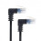 CY εξαιρετικά λεπτό καλώδιο Cat6 Ethernet RJ45Up με γωνία 25cm UTP καλώδιο δικτύου Patch Cord 90 1