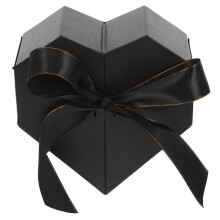 Boîte en polyester en forme de cœur (1 pièce) - Boîte fleurie pour cadeau de Saint-Valentin pour fille