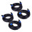 4Pack25Ft Αρσενικό Speakon σε Καλώδια, Επαγγελματικό Καλώδιο Ηχείου DJ με Καλώδιο AWG 12Gauge 1