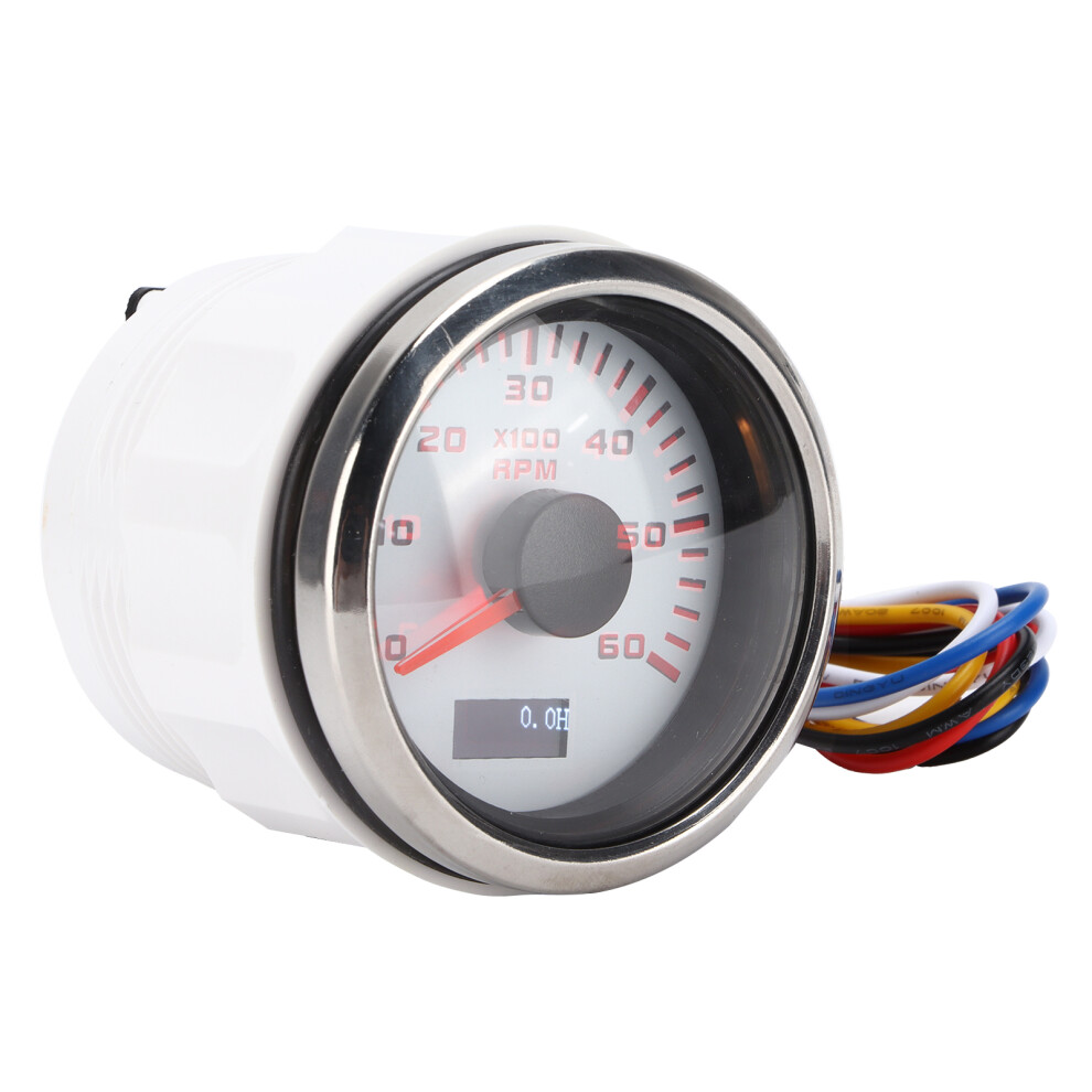 52Mm 6K Waterproof Pointer Tachometer Gauge For 1Â8 Cylinder Engines 8091390780568