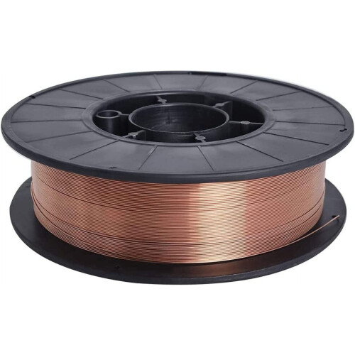 Carretel de 1/2" de arame de solda MIG ER70S-6 em aço macio, 0,030 polegadas (0,8 mm)
