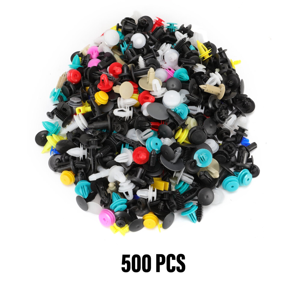 500Pc Universal Auto Push Pin Retainer Clips Kit For Body Panel Fastener 9028731242385
