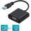 Προσαρμογέας USB σε VGA, Μετατροπέας πολλαπλών οθονών USB3.0/2.0 σε VGA, Υποστήριξη 1