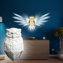 Niedliche Eulen-Wandlampe – 3D-LED-Nachtlicht, geeignet für Schlafzimmer, Arbeitszimmer, Flur und mehr