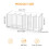 Clear 6 Section Kitchen Storage Container Removable Dividers Customizable Space for Countertop Organization 3