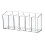 Clear 6 Section Kitchen Storage Container Removable Dividers Customizable Space for Countertop Organization 4
