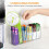 Clear 6 Section Kitchen Storage Container Removable Dividers Customizable Space for Countertop Organization 5