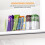Clear 6 Section Kitchen Storage Container Removable Dividers Customizable Space for Countertop Organization 8