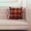 Efterårspudebetræk Polyester Hør Orange Sort 45x45 cm 5