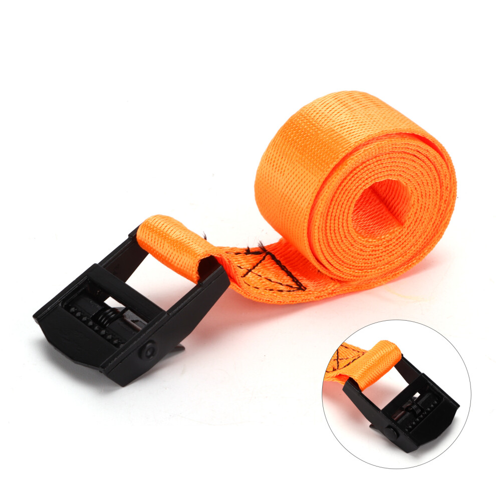 2Pcs Orange 25Mm Heavy Duty Lashing Straps With Zinc Buckles, 1M 4941391604148
