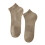 Xinwanna men's low-cut ankle socks khaki 3-pack 6