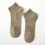 Xinwanna men's low-cut ankle socks khaki 3-pack 8