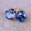 Ear Studs Cubic Zirconia Round White Silver 1 Pair 6