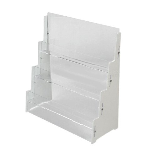Sport Cards Display Shelf Acrylic 3-Tier White 2