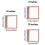Dried Flower Display Frame Natural Wood Square Glass 3
