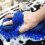 Microfiber Car Wash Sponge Cleaning Pad 1 Piece Light Blue 5