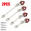 2PC Liquid Water Level Sensor Stainless Steel Double Ball Float Switch Tank Pool 3