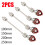 2PC Liquid Water Level Sensor Stainless Steel Double Ball Float Switch Tank Pool 4