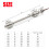 2PC Liquid Water Level Sensor Stainless Steel Double Ball Float Switch Tank Pool 7