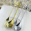 Mini Coffee Tea Branch Design Cup Spoon Fruit Fork Kitchen Gadget Tool Gift Golden Spoon 3