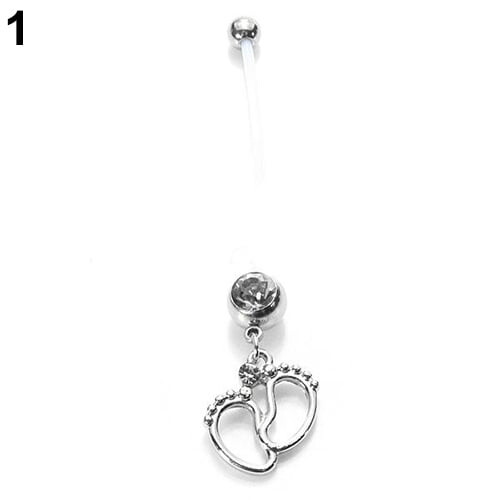 Women's Flexible Pregnancy Belly Ring for Navel Piercing 1