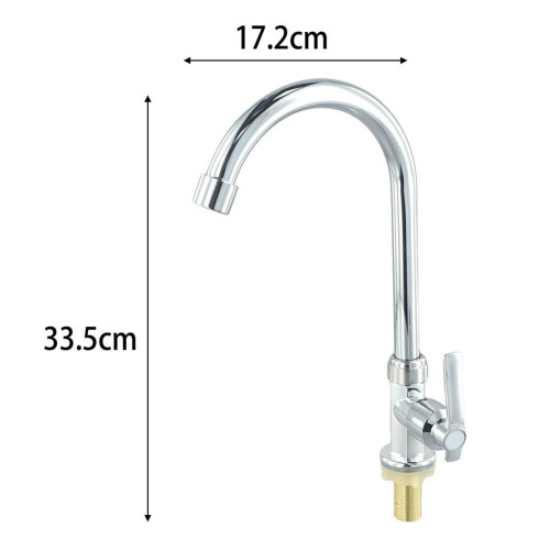 Kitchen sink cold water faucet single lever 2
