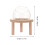 Wooden Hamster Sand Bath Platform Rectangular 1 Set 4