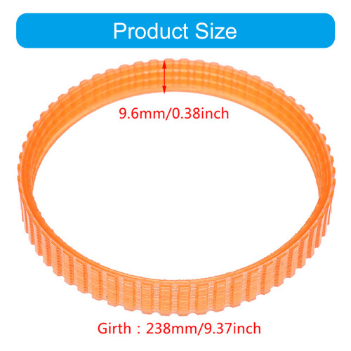 AntiCrack Electric Planer Belt 9.6mm Wide 238mm Inner Length 2