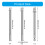 3Pieces Hexagonal Shank Square Drive Socket Adapter Extension 3