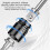 3Pieces Hexagonal Shank Square Drive Socket Adapter Extension 5
