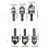 Pack Of 3 High Carbon Steel 90 Degree Countersink Drill Bits-1 4