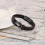 Ανδρικό καφέ πλεκτό δερμάτινο βραχιόλι με charm infinity, 3
