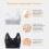 Full Coverage Bra Front Closure Postures Corrector Lightly Padded for Womens 8