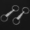 4Pcs Heavy Duty Double Porte-Cles Pull Apart Snap Lock Support D'Anneau Tournant 7